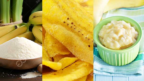 productos de procesamiento de banano