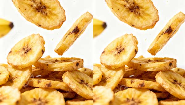 chips de plátano crujientes