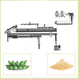 planta de procesamiento de harina de plátano
