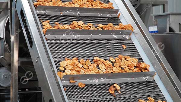 máquina para freír chips de plátano
